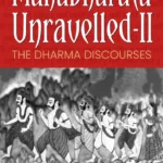 Illustration of the Kurukshetra War from the Mahabharata, showing chariots and warriors fighting