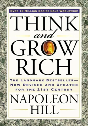 Think and Grow Rich book cover by Napoleon Hill, classic self-help and success principles guide