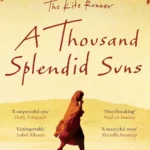 A Thousand Splendid Suns book cover by Khaled Hosseini - showing a woman in a burqa against a muted landscape.