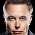 Elon Musk biography book cover by Walter Isaacson featuring a contemplative portrait of Elon Musk.