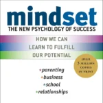 Mindset book cover by Carol Dweck featuring a simple, bold design with the word "Mindset" and a brain or arrow symbol.