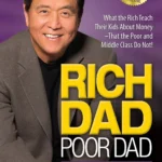 Rich Dad Poor Dad book cover featuring the iconic contrasting images of the two dads.