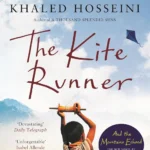 The Kite Runner paperback book by Khaled Hosseini showing blue cover with kite string design - bestselling contemporary fiction novel